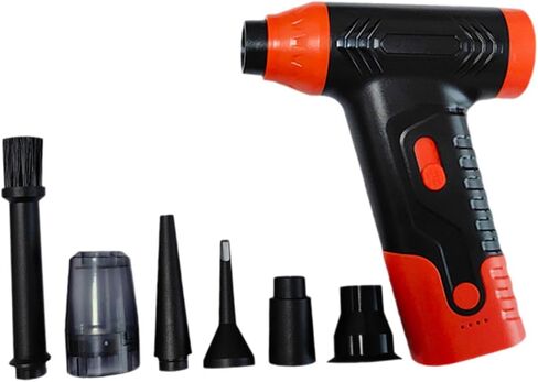 Powerful Car Vacuum Cleaner and Blower, Electric Air Purification Device for Vehicles, Orange in Saudi Arabia