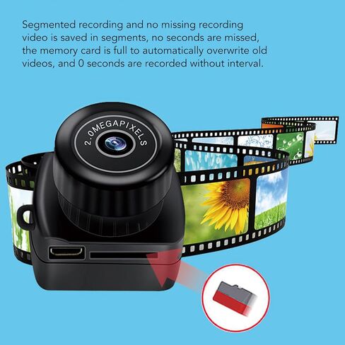 Action Camera, HD 200 000 Px Sports Camera Small Bike Camera with Rechargeable Battery for Photos Live Streaming Vlogging in Saudi Arabia