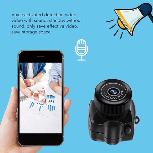 Action Camera, HD 200 000 Px Sports Camera Small Bike Camera with Rechargeable Battery for Photos Live Streaming Vlogging in Saudi Arabia