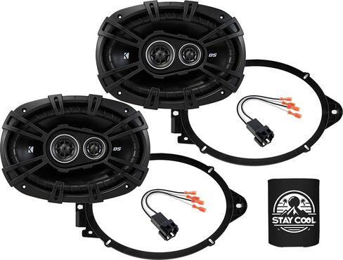 KICKER Speakers 6X9 inch for Chevrolet Camaro (w/o Boston Acoustics) 2010-2015 Upgrade Kit - Pair of DS Series with Adapters and Harness, Car Audio Rear Deck Speaker for Chevy DSC6930, 43DSC69304 in Saudi Arabia