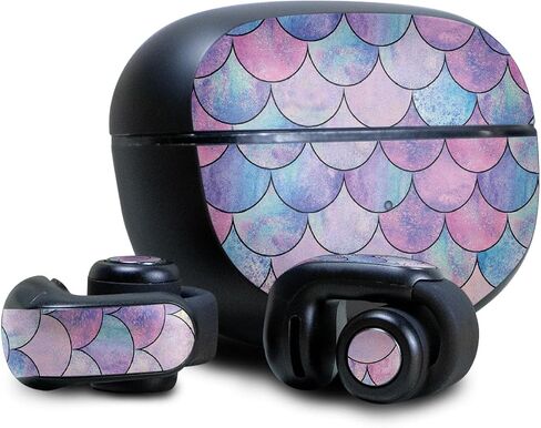 Headphone Skin Compatible with Bose Ultra Open Earbuds - Mermaid Scales - Premium 3M Vinyl Protective Wrap Decal Cover - Easy to Apply | Crafted in The USA by MightySkins in Saudi Arabia