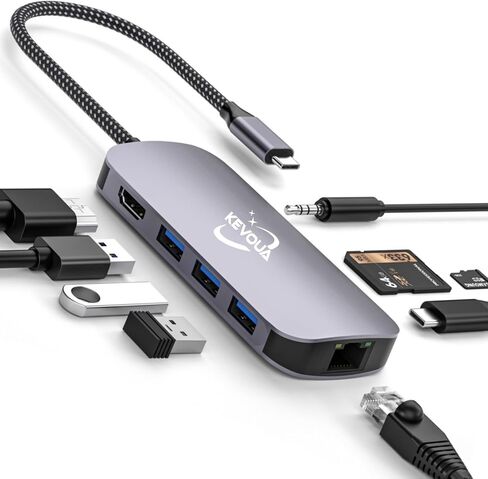 USB C HUB ، 9 في 1 USB C إلى محطة إرساء USB متوافقة مع MacBook Pro/Air وأكثر من ذلك ، لديها محول HDMI4K@60Hz مع شحن 100W PD ، 3 USB 3.0DATA POR in Saudi Arabia