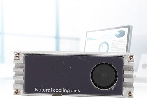 NVME M.2 Dinkink مع مروحة التبريد ، ودرجة حرارة الوقت الحقيقي عرض COWNINAM SSD ، مصمم لـ 2280 SSDS (أسود) in Saudi Arabia