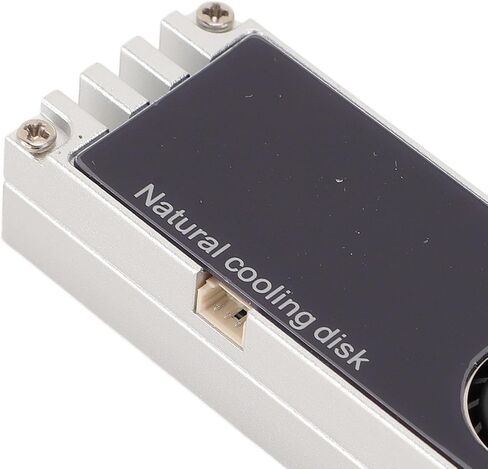 NVME M.2 Dinkink مع مروحة التبريد ، ودرجة حرارة الوقت الحقيقي عرض COWNINAM SSD ، مصمم لـ 2280 SSDS (أسود) in Saudi Arabia