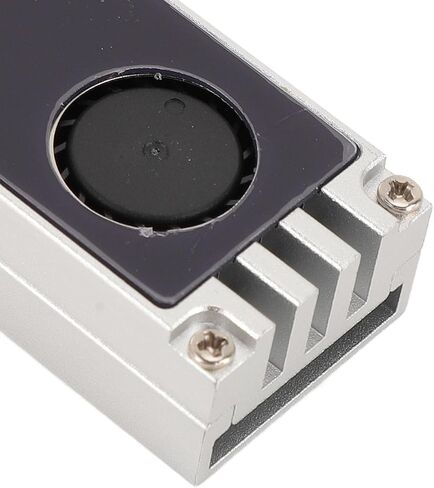 NVME M.2 Dinkink مع مروحة التبريد ، ودرجة حرارة الوقت الحقيقي عرض COWNINAM SSD ، مصمم لـ 2280 SSDS (أسود) in Saudi Arabia