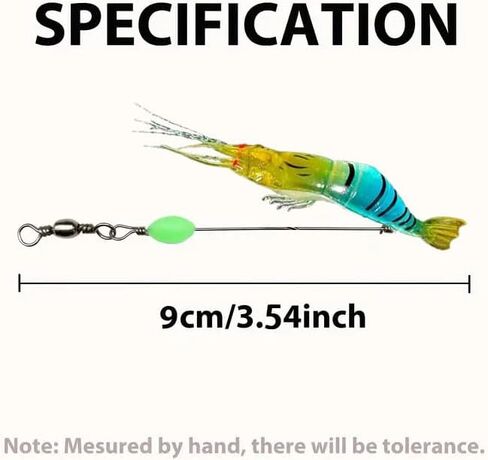 7PCS Pre-Rigged Fishing Jig Lures for Freshwater and Saltwater, Durable Lures, Lifelike Shrimp Crayfish Swimbait, Weedless Lure in Saudi Arabia