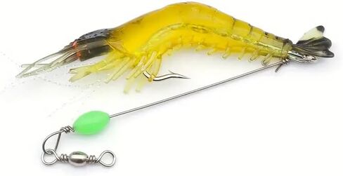 7PCS Pre-Rigged Fishing Jig Lures for Freshwater and Saltwater, Durable Lures, Lifelike Shrimp Crayfish Swimbait, Weedless Lure in Saudi Arabia