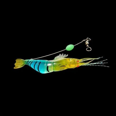 7PCS Pre-Rigged Fishing Jig Lures for Freshwater and Saltwater, Durable Lures, Lifelike Shrimp Crayfish Swimbait, Weedless Lure in Saudi Arabia