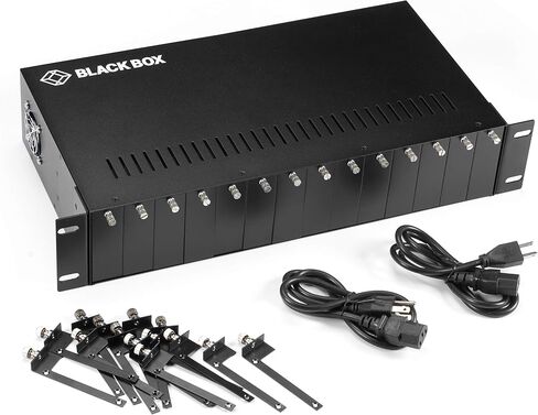 الهيكل الأسود Med Conv Chassis 14 ، 2U ، Rackmount ، Dual PWR SUP in Kuwait