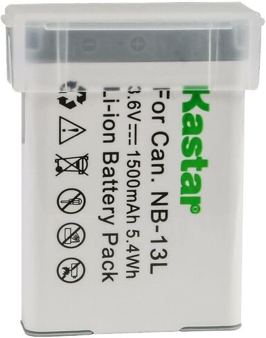 Kastar 1-Pack NB-13L Battery 3.6V 1500mAh Replacement for Canon NB-13L NB13L, NB-13LH NB13LH Battery, Canon CB-2LH, CB-2LHE, CB-2LHT Charger in Saudi Arabia
