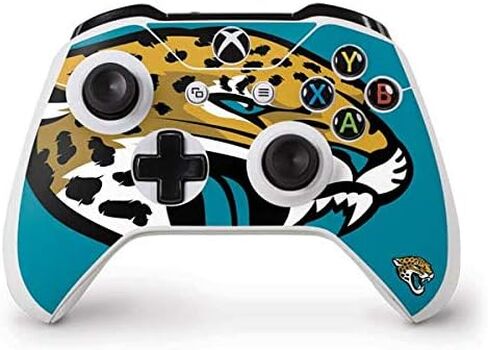 Skinit Skinit Gaming Gaming Skin متوافق مع جهاز التحكم Xbox One S - NFL Jacksonville Jaguars مرخص رسميًا in Saudi Arabia