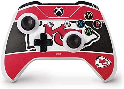 Skinit Skinit Gaming Gaming Skin متوافق مع جهاز التحكم Xbox One S - تصميم كتلة منطقة NFL City Chief المرخصة رسميًا in Saudi Arabia