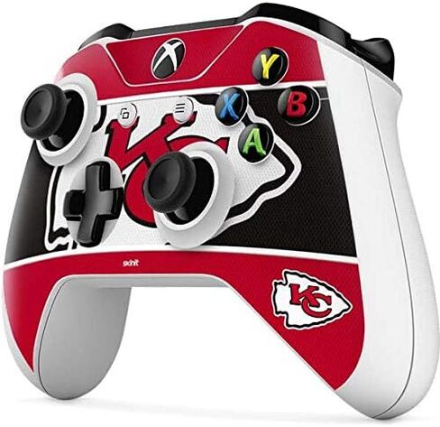 Skinit Skinit Gaming Gaming Skin متوافق مع جهاز التحكم Xbox One S - تصميم كتلة منطقة NFL City Chief المرخصة رسميًا in Saudi Arabia