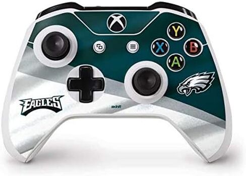 Skinit Decal Gaming Skin Compatible with Xbox One S Controller - Officially Licensed NFL Philadelphia Eagles Design in Saudi Arabia