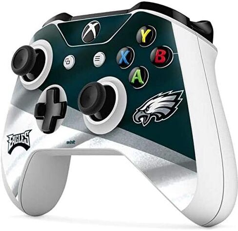Skinit Decal Gaming Skin Compatible with Xbox One S Controller - Officially Licensed NFL Philadelphia Eagles Design in Saudi Arabia