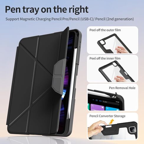 بالنسبة إلى iPad Air 11 بوصة 7 (M3) 2025/ 6th (M2) 2024/ Air 5th/ 4th Gen 10.9 "/ iPad Pro 11" in Kuwait