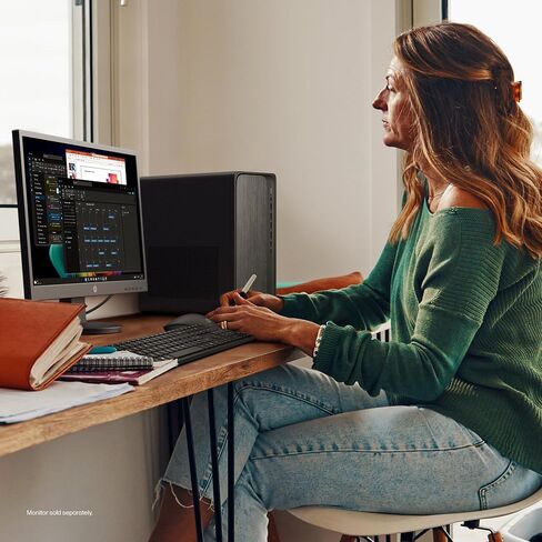 HP Omnidesk سطح المكتب PC ، AMD RYZEN 7 8700G ، 32 GB RAM ، 1 تيرابايت SSD ، NVIDIA GEFORCE RTX 3050 ، Windows 11 Home ، Microsoft CoPilot ، Gray Wood ، M02-0250 (2025) in Kuwait