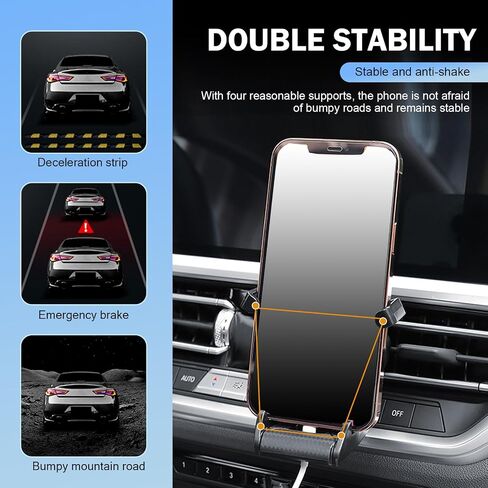 Car Vent Phone Mount, Carbon Fiber Racer Seat Style Cell Phone Mount for iPhone & Android, 360° Rotatable Secure Adaptive Tightening Car Mount, Universal Fit for Car Air Vents (Red) in Saudi Arabia