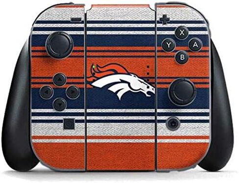 ألعاب Skinit Scenit Skin Agembate مع Nintendo Switch Con Controller - تصميم NFL Denver Broncos Trailblazer المرخص رسميًا in Saudi Arabia