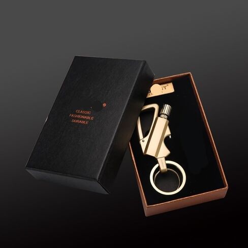 Permanent Match Unlimited Kerosene Lighter with Multi-Function Keychain Bottle Opener, Reusable Waterproof and Windproof Matches, Permanent Flint Fire Starter, Suitable for Outdoor Survival(Silver) in Saudi Arabia