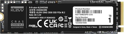 KLEVV CRAS C925G 2TB M.2 2280 NVMe PCIe Gen4x4 Internal Gaming SSD with Graphene Heatsink, Compatible with PS5, up to 7400MB/s (K02TBM2SP0-25G) in Kuwait