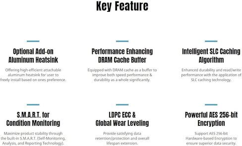 KLEVV CRAS C925G 2TB M.2 2280 NVMe PCIe Gen4x4 Internal Gaming SSD with Graphene Heatsink, Compatible with PS5, up to 7400MB/s (K02TBM2SP0-25G) in Kuwait