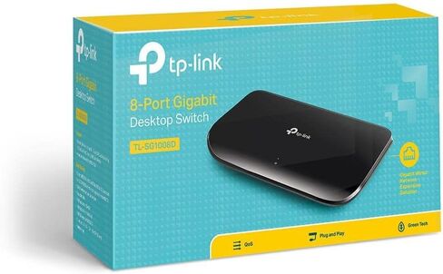TP-Link 8-Port Gigabit Desktop Unmanaged Switch (10/100/1000) - Black in Saudi Arabia