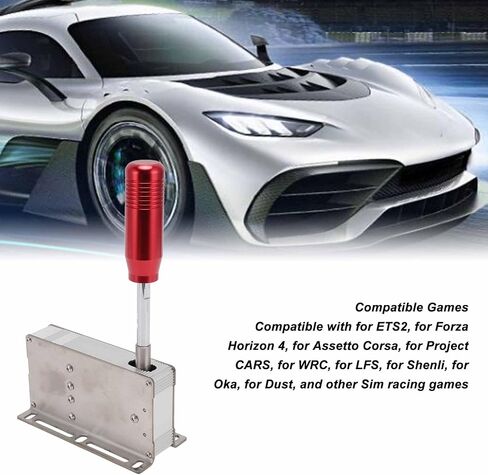شيفتر USB المتسلسل ، SIM SIM Racing Shifter لـ 11 10 7 لـ L G25 G27 لعجلة سباق T500 (Blue) in Kuwait
