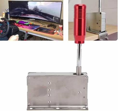شيفتر USB المتسلسل ، SIM SIM Racing Shifter لـ 11 10 7 لـ L G25 G27 لعجلة سباق T500 (Blue) in Kuwait