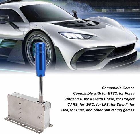 شيفتر USB المتسلسل ، SIM SIM Racing Shifter لـ 11 10 7 لـ L G25 G27 لعجلة سباق T500 (Blue) in Kuwait