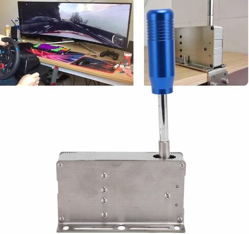 شيفتر USB المتسلسل ، SIM SIM Racing Shifter لـ 11 10 7 لـ L G25 G27 لعجلة سباق T500 (Blue) in Kuwait