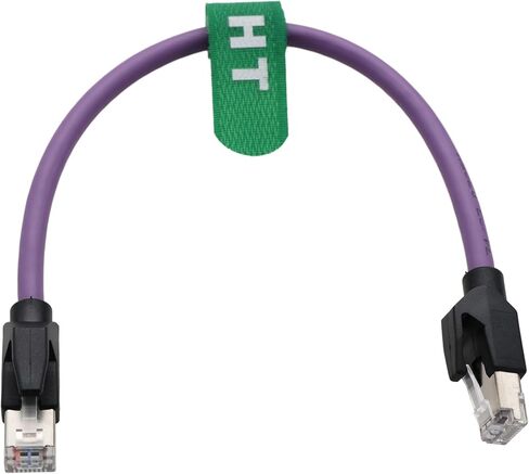 RJ45 CAT6 Ethernet تصحيح كابل ، 1 جيجابت في الثانية عالي السرعة لطابعة جهاز التوجيه التلفزيوني Ethercat Profinet Industrial Camera Switch Network ، مقاوم للأشعة فوق البنفسجية ، الأرجواني ، أعلى زاوية إلى مستقيم ، 1M ، 1M in Kuwait