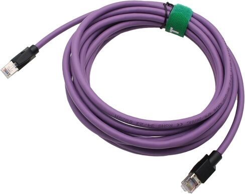 RJ45 CAT6 Ethernet تصحيح كابل ، 1 جيجابت في الثانية عالي السرعة لطابعة جهاز التوجيه التلفزيوني Ethercat Profinet Industrial Camera Switch Network ، مقاوم للأشعة فوق البنفسجية ، الأرجواني ، أعلى زاوية إلى مستقيم ، 1M ، 1M in Kuwait
