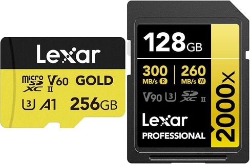 بطاقة SD Micro Micro Micro 256GB و 128GB 2000x حزمة بطاقة SDXC للطائرات بدون طيار وكاميرات الحركة وأجهزة الألعاب in Kuwait
