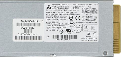 Supermicro PWS-1K66P-1R 1U 1600W Redundant Platinum Power Supply 73.5mm Width, RoHS/Reach, PBF in Saudi Arabia
