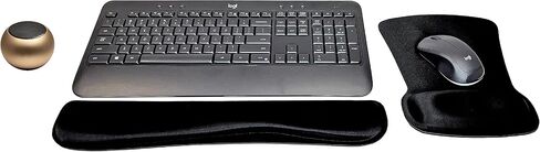 Logitech MK540 Advanced Wireless Keyboard & Mouse Combo Bundle with Mini Portable Wireless Bluetooth Speaker, Gel Wrist Pad & Gel Mouse Pad in Saudi Arabia