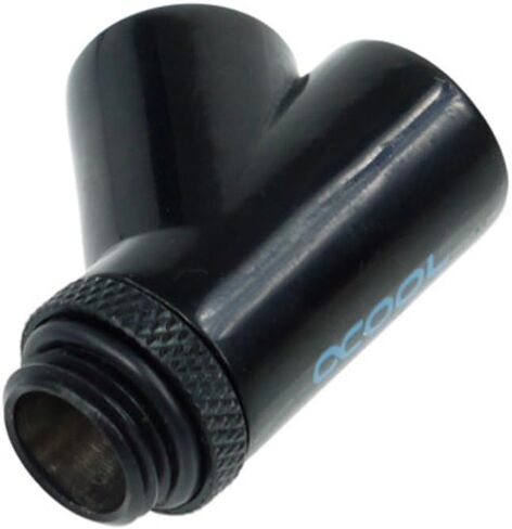 Alphacool 17063 HF Y-45° Connector - G1/4 revolvable - 2X Inner- 1x Outer Thread - Deep Black Water Cooling Fittings in Saudi Arabia