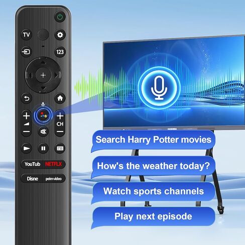 RMF-TX800U استبدال TV Voice Control لـ Sony 4K 8K LED Ultra HD Bravia XR A80K X85K X80K X95K X90K Series TVS-2022 Model in Kuwait