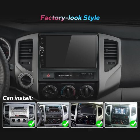 JOYING Car Radio for Toyota Tacoma 2005-2015 Android 13 Car Stereo 9 Inch Head Unit with Carplay & Android Auto, Mirror Link, GPS Navigation, Bluetooth, Volume Knob(JY-TT187N8) in Saudi Arabia