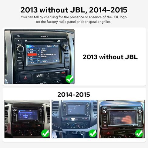 Radio Car Car Radio لـ Toyota Tacoma 2005-2015 Android 13 Car Stereo 9 بوصة مع Carplay & Android Auto ، Link Mirror ، GPS Mavigation ، Bluetooth ، Volume Knob (JY-TT187N8) in Saudi Arabia