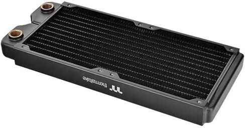 Thermaltake Pacific DIY Liquid Cooling System C240 27mm Thick High-Density Fins Single-Row Copper Tubes Copper Radiator CL-W227-CU00BL-A in Saudi Arabia