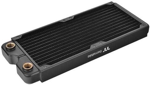 Thermaltake Pacific DIY Liquid Cooling System C240 27mm Thick High-Density Fins Single-Row Copper Tubes Copper Radiator CL-W227-CU00BL-A in Saudi Arabia