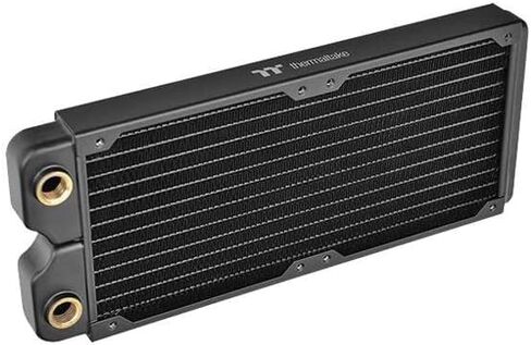 Thermaltake Pacific DIY Liquid Cooling System C240 27mm Thick High-Density Fins Single-Row Copper Tubes Copper Radiator CL-W227-CU00BL-A in Saudi Arabia
