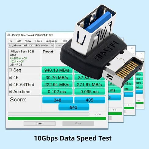 Chenyang USB 3.1 رأس اللوحة الأمامية ذكر إلى USB 3.0 أنثى 90 درجة أعلى بزاوية محول توسيع ميناء اللوحة الأم الزاوية in Kuwait