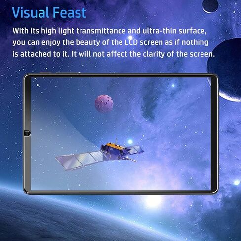 واقي الشاشة للتصميمات و N8 Plus 8.7 بوصة ، والزجاج المقسّر HD ، صلابة 9 ساعات ، خدش ، واقي أفلام زجاجية مضادة للأصفر ، و Gars Movie Film المقسى لـ Tops and N8 Plus Tablet [2 Pack] in Kuwait