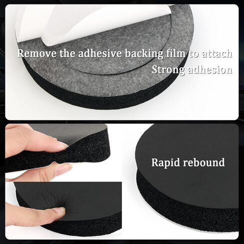 4PCS Speaker Foam Pads,Universal 6.5" Speaker Baffle of Car Audio Accessories for Enhancing Sound Quality,Self Adhesive High Rebound PE Foam Speaker Rings 6.5" in Kuwait
