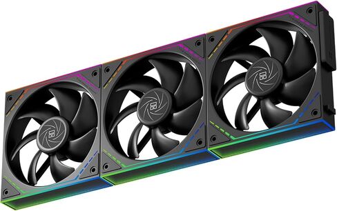 Thermalright TL-M12QW X3 Fan Chassis Fan 120mm صامت ، الربط اللاسلكي ، مروحة لبنة البناء ، وحدة المعالجة المركزية وظيفة PWM ، تأثير الإضاءة Mirror Mirror Argb ، وحدة شريحة الطاقة الجديدة تبسيط إدارة الأسلاك in Saudi Arabia