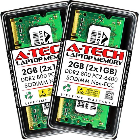 A-Tech 2GB RAM لـ Synology DiskStation DS2411+ NAS | DDR2 800MHz PC2-6400 SODIMM 2RX8 in Kuwait