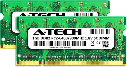 A-Tech 2GB RAM لـ Synology DiskStation DS2411+ NAS | DDR2 800MHz PC2-6400 SODIMM 2RX8 in Kuwait