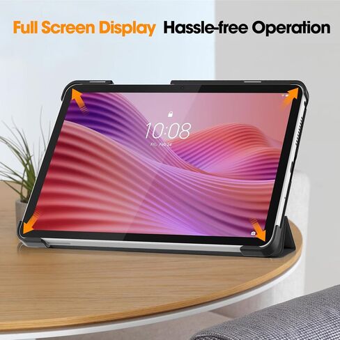 حالة من Lenovo Tab One 8.7 '' / tab k9 case ، قابلة للطي الغطاء الحافلة من الورق البواني الفائق مع Lenovo Tab K9 8.7 بوصة الأزرق الأزرق in Kuwait
